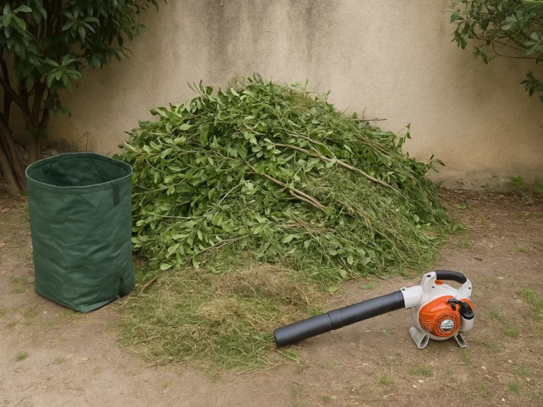 Ramassage de branches et feuilles à Montpellier